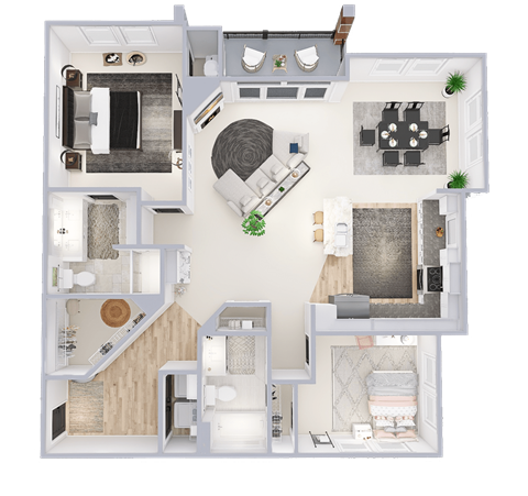 a floor plan of a house